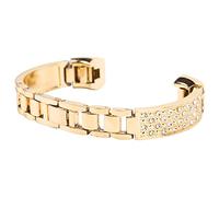 Fictory Bracelet en acier inoxydable pour femme, incrustation de strass, compatible avec Fitbit, bracelet élégant, luxe abordable