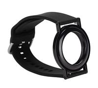 Fictory Bracelet en silicone pour localisateur iOS - Anti-rayures, ajustement sécurisé pour enfants et personnes âgées, noir