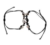 Fictory Bracelets Tai Chi Yin Yang - Bracelets réglables en nylon tissé - Cadeau unique pour l'équilibre et l'harmonie