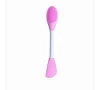 Fictory Brosse à double extrémité pour masque facial, applicateur et nettoyant en silicone, prise en main facile, violet clair