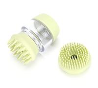 Fictory Brosse de bain en silicone avec distributeur de shampooing, brosse de massage douce pour chiens et chats, vert