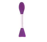 Fictory Brosse double pour masque facial, applicateur et nettoyant en silicone, facile à nettoyer, violet foncé