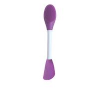 Fictory Brosse pour masque facial à double extrémité, applicateur et nettoyant en silicone, facile à nettoyer, violet foncé