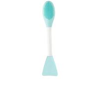 Fictory Brosse pour masque facial à double extrémité, applicateur et nettoyant en silicone, prise en main ergonomique, vert clair