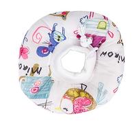 Fictory Collier de convalescence souple pour animal domestique, une alternative conique réglable pour chiens et chats post-chirurgie, taille M, dessin couleur