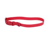 Fictory Collier imperméable réglable en PVC facile à nettoyer pour chiens et chiots Rouge 31-50 cm