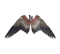 Fictory Costume de grandes ailes d'ange pour adultes, 70 x 110 cm, en tissu non tissé, ailes en plumes pour Halloween, déguisement de cosplay