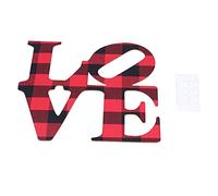 Fictory Décoration murale en bois avec lettres anglaises pour la maison, décoration de Noël rustique avec ruban adhésif double face pour mur, porte, fenêtre