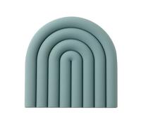 Fictory Dessous de plat en silicone pour plats chauds, motif arc-en-ciel, résistant à la chaleur, support de casserole imperméable, protège la table de salle à manger, tapis de cuisine multifonction
