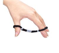 Fictory Dragonne reglable pour Les arcs recourbes, Accessoire de tir Bandeau de Doigt de tir à l'arc réglable pour tir à l'arc Classique Accessoire de tir de Chasse à l'arc(M-Noir)
