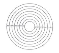Fictory Ensemble de matrices de découpe en métal, outils de bricolage pour la fabrication de cartes, légers et durables, forme ronde unique pour projets décoratifs