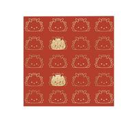 Fictory Enveloppes rouges Année du dragon 2024, paquets d'argent porte-bonheur épais en feuille d'or gaufrée, cadeaux festifs du Nouvel An chinois pour entreprise, famille et amis