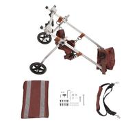 Fictory Fauteuil roulant pour pattes arrières pour chien en aluminium robuste 2 roues Aide à la mobilité pour chiens de taille moyenne et grande taille Taille L