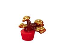 Fictory Figurine bébé dragon endormi sur l'arbre à argent, décoration du zodiaque chinois pour le Nouvel An lunaire, tableau de bord de voiture et décoration de bureau à collectionner