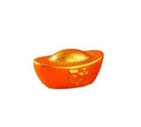 Fictory Figurine de dragon chinois, jolie décoration de dragon debout avec lingot doré, bête mythique de bon augure à collectionner pour la décoration de l'année du dragon, décoration de bureau à