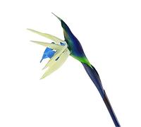 Fictory Grande fleur artificielle Strelitzia bleue pour arrangements floraux, décoration de la maison et de l'hôtel