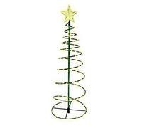 Fictory Guirlande lumineuse solaire en spirale pour sapin de Noël, décoration extérieure de pelouse pour jardin, terrasse et cour