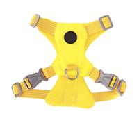 Fictory Harnais anti-traction pour petit chien, chiot et chat - Doux et respirant - Taille S - Jaune oie