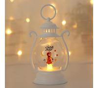 Fictory Lanterne du Ramadan, bougie LED, lampe ronde blanche pour décorations de l'Aïd, festival islamique, éclairage de fête des vacances au Moyen-Orient