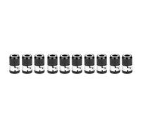 Fictory Lot de 10 anneaux de tournevis magnétiques de 6,35 mm, forte force magnétique, empêche le glissement de l'embout, longueur 21 mm, 10 pièces, qualité abordable pour une fixation sécurisée