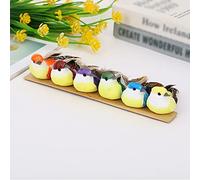 Fictory Lot de 12 décorations de Noël rouge-gorges en mousse à clipser, 8 cm, plumes artificielles réalistes pour arbre, couronne, jardin féérique et décoration d'intérieur de mariage