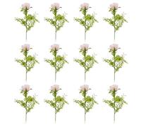 Fictory Lot de 12 roses artificielles en fleur de cerisier - Arrangement floral à tige unique pour décoration d'intérieur et présentation de vase