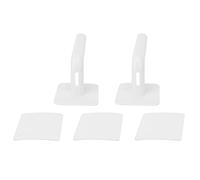 Fictory Lot de 2 supports de rangement muraux pour rouleaux de papier, organisateur sans perforation pour cuisine et salle de bain, solution peu encombrante, installation facile, pas de perçage