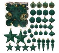 Fictory Lot de 36 décorations de Noël, boules en velours floquées, décorations d'arbre bordeaux de 6 cm, décoration de maison de vacances, boîte cadeau