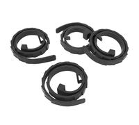 Fictory Lot de 4 colliers réglables en silicone doux et léger pour chiens et chats de petite et grande taille, couleur noire