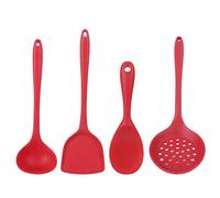 Fictory Lot de 4 cuillères et spatules en silicone - Outils de cuisson et de cuisson antiadhésifs, résistants à la chaleur, faciles à nettoyer, ustensiles durables pour les cuisiniers à domicile