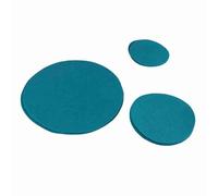 Fictory Lot de 48 coussinets de protection en feutre, séparateurs empilables anti-friction pour bol et pot, empêchent les rayures, vert lac, taille personnalisable pour le rangement de la cuisine