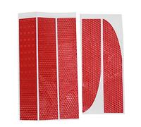 Fictory Lot de 5 bandes réfléchissantes universelles imperméables rouges pour la sécurité nocturne