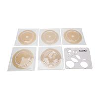 Fictory Lot de 5 sacs de stomie, système 2 pièces, doublure non tissée confortable, ajustement sûr, ouverture de 20 à 45 mm, châssis n° 57, protection de la peau