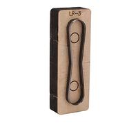 Fictory Lot de 8 matrices de découpe en métal pour cuir, outils de poinçonnage, coupes lisses, accessoires d'artisanat en alliage d'acier avec boîte de rangement