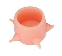 Fictory Mangeoire à lait pour chaton et chiot, station d'allaitement en silicone souple avec tétines haute simulation pour nouveau-nés, bol réutilisable de 10 x 9 cm