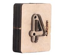 Fictory Matrice de découpe en cuir 41 x 29 mm, moule de poinçonnage en forme de chiffre 4, alliage d'acier pour loisirs créatifs, découpes précises, design durable