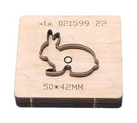 Fictory Matrice de découpe en métal pour cuir, moule en alliage d'acier en forme de lapin pour loisirs créatifs, découpes précises pour le cuir et plus encore, outil d'artisanat durable, améliore vos