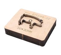 Fictory Matrice de découpe pour cuir, forme de cochon, outil polyvalent pour papier, caoutchouc, plastique, solution de rangement facile