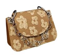 Fictory Mini sac d'été à chaîne - Sac à bandoulière tendance pour femme, porte-monnaie et organiseur, kaki, taille unique, essentiel de voyage léger