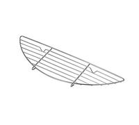 Fictory Petite grille de refroidissement demi-ronde, en acier inoxydable 304, empêche les brûlures, multi-usage pour la cuisson et la filtration, durable et résistante à la rouille, parfaite pour les