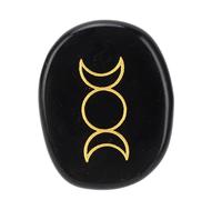 Fictory Pierre anti-anxiété pour soulager l'anxiété, outil de méditation apaisant au format de poche, design sculpté unique pour le stress et la clarté d'esprit, compagnon de voyage idéal