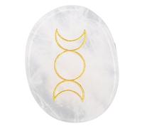Fictory Pierre de stress pour le pouce pour soulager l'anxiété, aide à la méditation, outil de massage portable, solution anti-stress abordable
