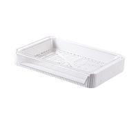 Fictory Plateau de préparation alimentaire empilable et pliable, plateau de drainage creux à double couche, résout les problèmes d'espace de cuisine, solution de service abordable