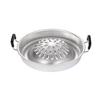 Fictory Poêle à charbon de bois multifonction en aluminium pour réunions de famille, pique-niques en plein air, compact 30 cm, facile à nettoyer, solution de cuisson abordable