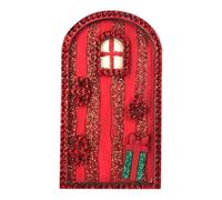 Fictory Porte de fée miniature, porte nain en bois fabriquée à la main pour jardin et décoration d'intérieur, décoration de jardin féérique rustique avec détails sculptés complexes