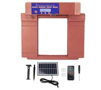 Fictory Poulailler solaire automatique avec porte et télécommande et minuteur, design sans danger pour les prédateurs