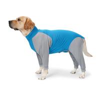 Fictory Pyjama pour chien Combinaison respirante anti-chute pour grands chiens XL Bleu et gris