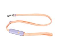 Fictory Ret Laisse rétractable en nylon réglable pour chiens de petite et moyenne taille avec bouton-pression à dégagement rapide, boucle de pochette et couleur violette vive