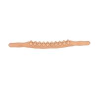 Fictory Rouleau en hêtre 20 perles double rangée pour massage apaisant, outil de relaxation double face