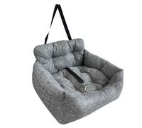 Fictory Siège auto pour chien avec sangle de sécurité - Voyage sécurisé pour animaux de compagnie de petite et moyenne taille - Ajustement universel, lit confortable pour voiture et maison